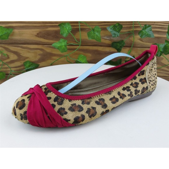 DKNY Size 8 Ballet Brown Leather Medium (B, M)‎ Br-1305 Slip On Women - Picture 1 of 10